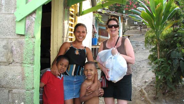 Vacation With A Purpose - Giving Away Food